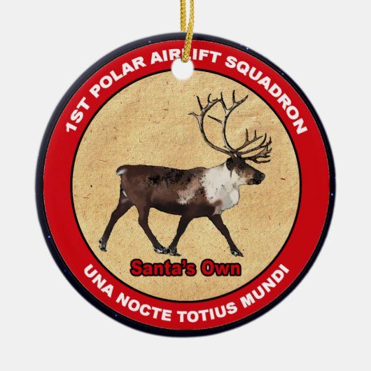 Der Weihnachtsmann - 1. Polar Airlift-Squadron Keramikornament (Vorne)