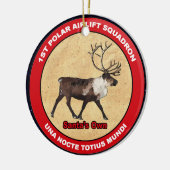 Der Weihnachtsmann - 1. Polar Airlift-Squadron Keramikornament (Links)