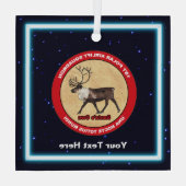 Der Weihnachtsmann - 1. Polar Airlift-Squadron Ornament Aus Glas (Rückseite)