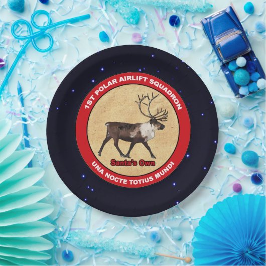Der Weihnachtsmann - 1. Polar Airlift-Squadron Pappteller (Party)