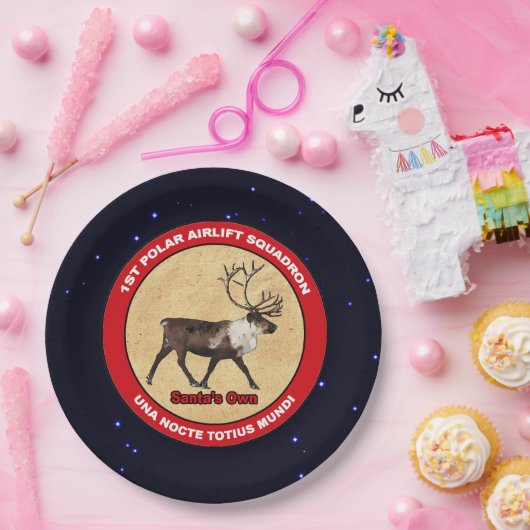 Der Weihnachtsmann - 1. Polar Airlift-Squadron Pappteller (Party)