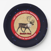 Der Weihnachtsmann - 1. Polar Airlift-Squadron Pappteller (Vorderseite)