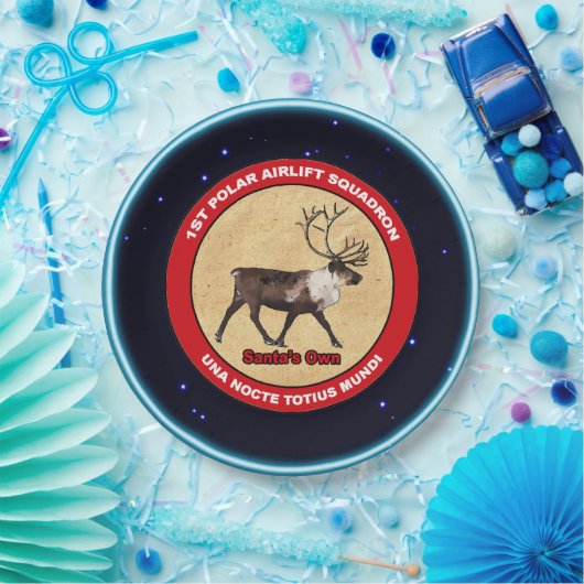 Der Weihnachtsmann - 1. Polar Airlift-Squadron Pappteller (Party)