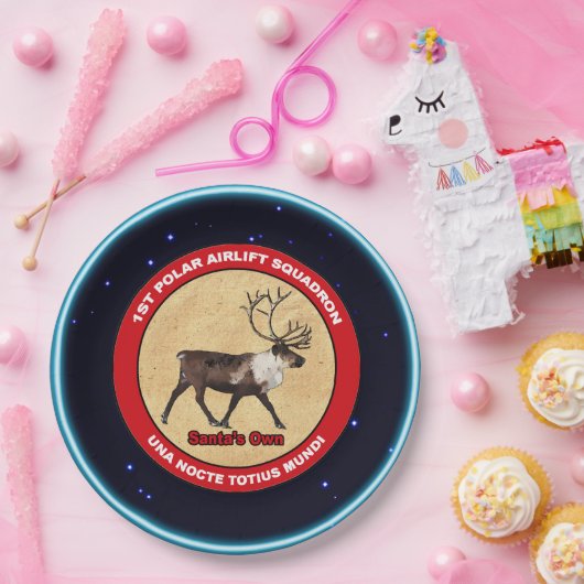 Der Weihnachtsmann - 1. Polar Airlift-Squadron Pappteller (Party)