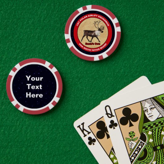 Der Weihnachtsmann - 1. Polar Airlift-Squadron Pokerchips (Pokertisch (doppelt))