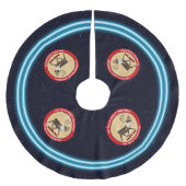 Der Weihnachtsmann - 1. Polar Airlift-Squadron Polyester Weihnachtsbaumdecke (Vorderseite)