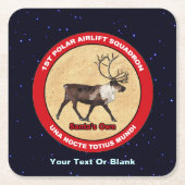 Der Weihnachtsmann - 1. Polar Airlift-Squadron Rechteckiger Pappuntersetzer (Vorderseite)