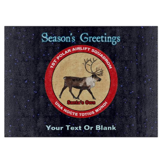 Der Weihnachtsmann - 1. Polar Airlift-Squadron Schneidebrett (Vorderseite)
