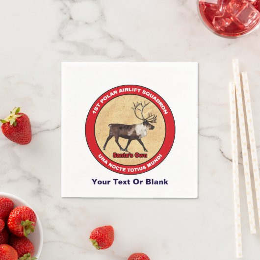 Der Weihnachtsmann - 1. Polar Airlift-Squadron Serviette (Beispiel)