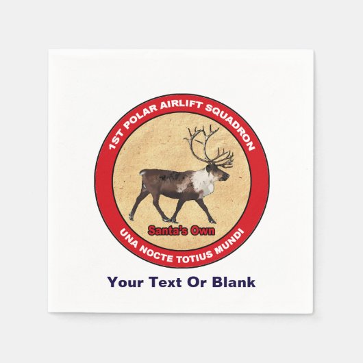 Der Weihnachtsmann - 1. Polar Airlift-Squadron Serviette (Vorderseite)