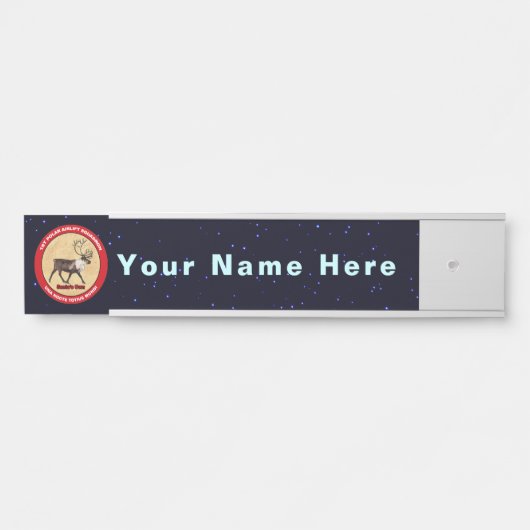 Der Weihnachtsmann - 1. Polar Airlift-Squadron Türschild (Vorderseite )