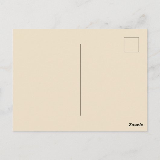 Der Weihnachtsmann am Pferd Postkarte (Rückseite)