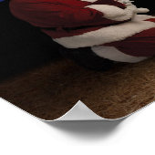 Der Weihnachtsmann an der Geburt Poster (Ecke)
