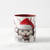 Der Weihnachtsmann an der Wand Tasse (Zentrum)