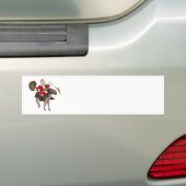Der Weihnachtsmann auf dem Donkey Autoaufkleber (Auf Auto)