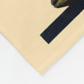 Der Weihnachtsmann auf dem Globus Fleecedecke (Ecke)