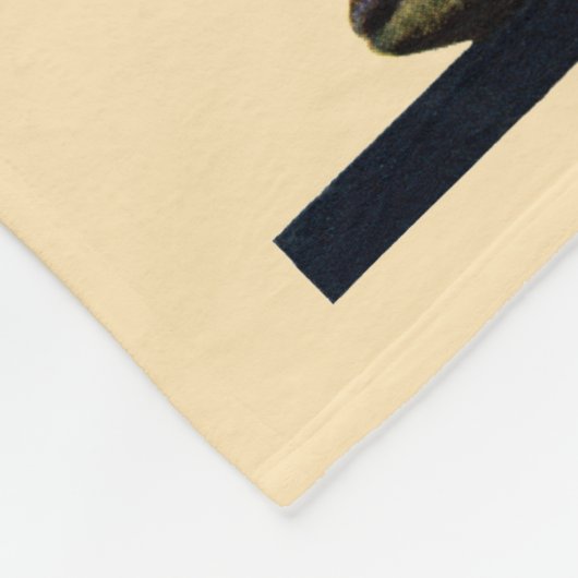 Der Weihnachtsmann auf dem Globus Fleecedecke (Ecke)