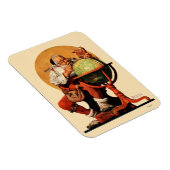 Der Weihnachtsmann auf dem Globus Magnet (Rechte Seite)