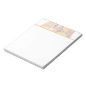 Der Weihnachtsmann auf dem Globus Notizblock (Rotiert)