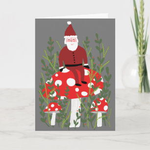 Der Weihnachtsmann auf dem Magischen Pilz CUSTOM X Karte
