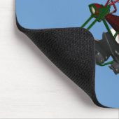 Der Weihnachtsmann auf dem Motortrick Mousepad (Ecke)