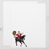 Der Weihnachtsmann auf dem Reiten (Vorne/Hinten)