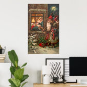 Der Weihnachtsmann auf dem Weg 4 Poster (Heimbüro)