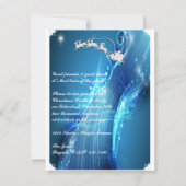 Der Weihnachtsmann auf der Blue Wave Party Einladu Einladung (Vorderseite)