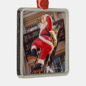 Der Weihnachtsmann auf der Flucht Ornament Aus Metall (Rechts)