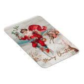 Der Weihnachtsmann auf einem Pfennig, der mit Rent Magnet (Rechte Seite)