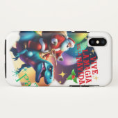 Der Weihnachtsmann auf einem T-Rex Case-Mate iPhone Hülle (Rückseite (Horizontal))