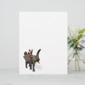 Der Weihnachtsmann auf Elefant reiten (Stehend Vorderseite)