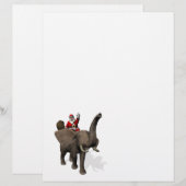 Der Weihnachtsmann auf Elefant reiten (Vorne/Hinten)