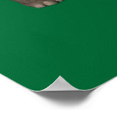 Der Weihnachtsmann auf Elefant reiten Poster (Ecke)