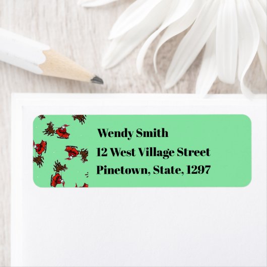 Der Weihnachtsmann auf Grün (Insitu)