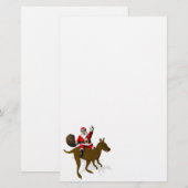 Der Weihnachtsmann auf Kangaroo Briefpapier (Vorne/Hinten)