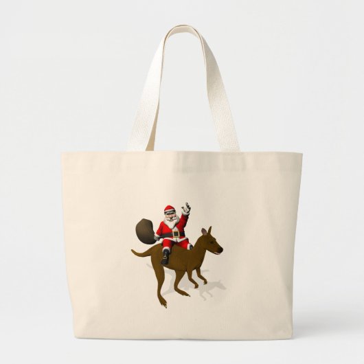 Der Weihnachtsmann auf Kangaroo Jumbo Stoffbeutel (Vorne)