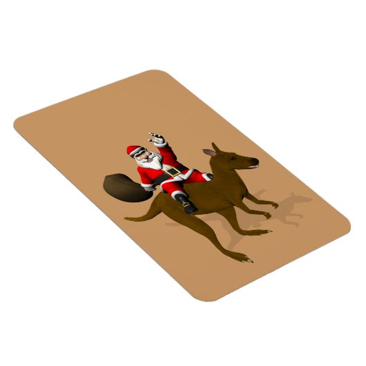 Der Weihnachtsmann auf Kangaroo Magnet (Rechte Seite)