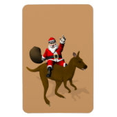 Der Weihnachtsmann auf Kangaroo Magnet (Vertikal)