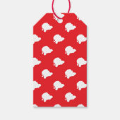 Der Weihnachtsmann auf rot Geschenkanhänger (Vorderseite)