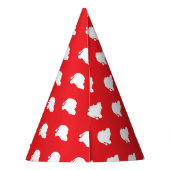 Der Weihnachtsmann auf rot Partyhütchen (Rückseite)