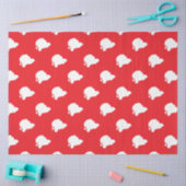 Der Weihnachtsmann auf rot Seidenpapier (Basteln)