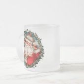 Der Weihnachtsmann auf Seilhandys Mattglastasse (Vorderseite Links)