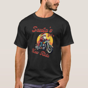 Der Weihnachtsmann auf seiner neuen Fahrt ist ein  T-Shirt