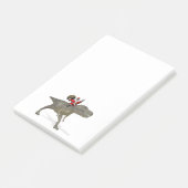 Der Weihnachtsmann auf Trex Post-it Klebezettel (angewinkelt)