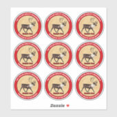 Der Weihnachtsmann - Aufkleber für den 1. Polar-Lu (Blatt)