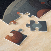 Der Weihnachtsmann beobachtet dich Puzzle (Seite)