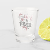 Der Weihnachtsmann beurteilt Sie | Funny Christmas Schnapsglas (Rückseite)