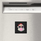 Der Weihnachtsmann bläst blubble gum pink sanft Ch Magnet (In Situ (Geschirrspüler))