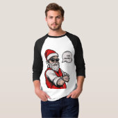 Der Weihnachtsmann Bleibe Naughty Funny T-Shirt (Vorne ganz)